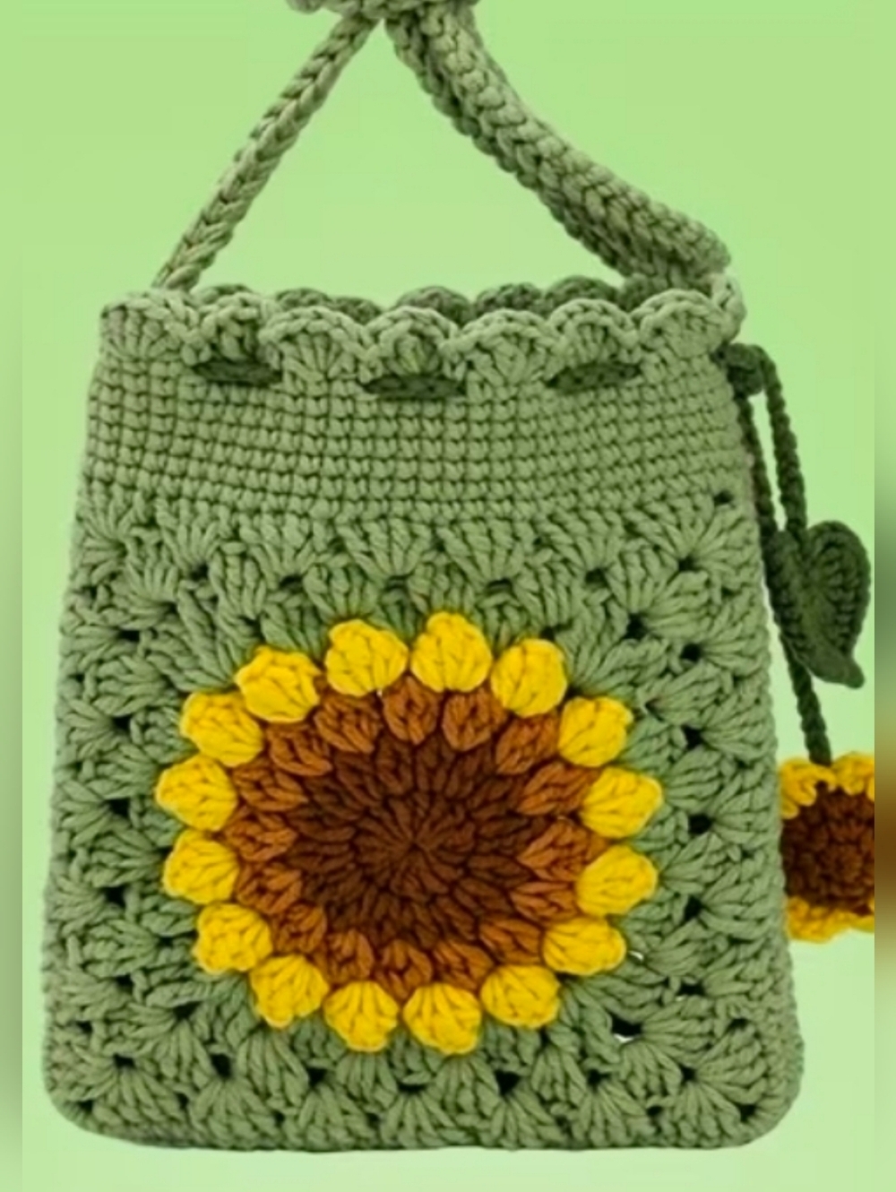 DIY Sunflower Crossbody Phone Bag Crochet For Beginners All Tools Included New